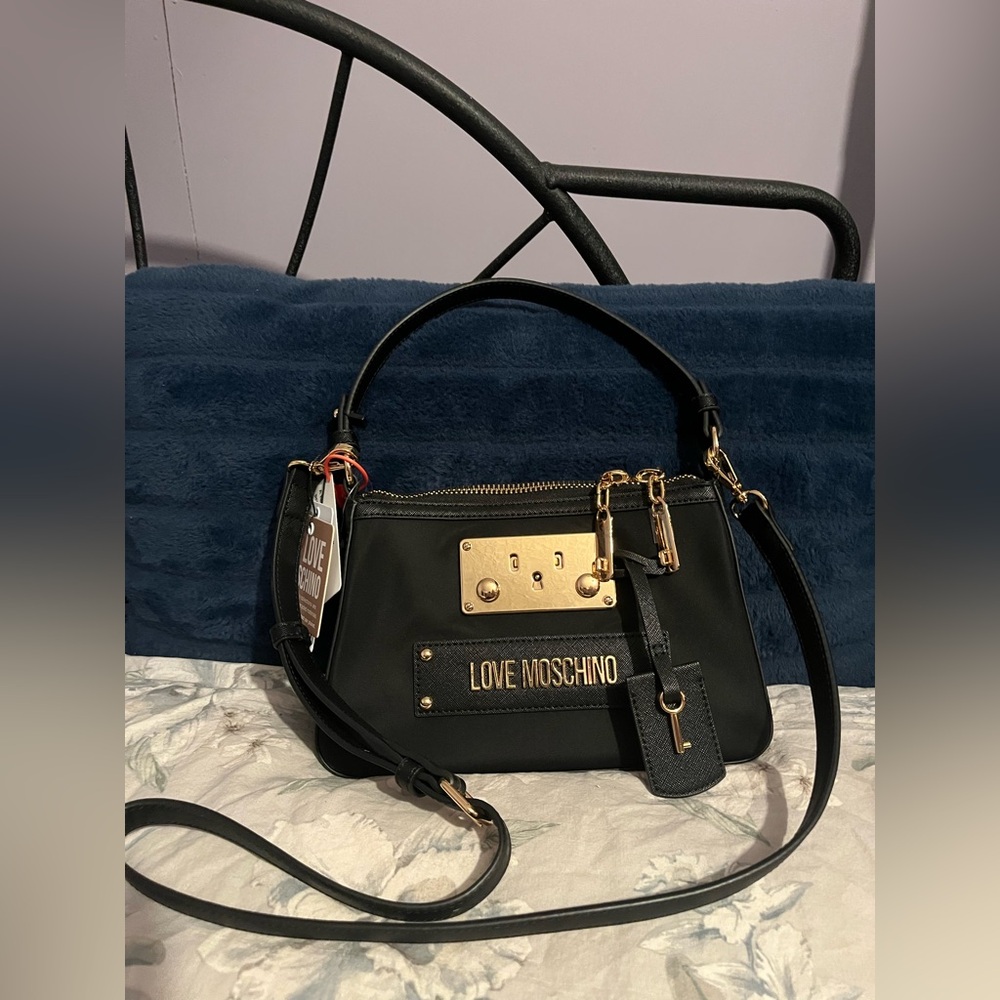 Love Moschino “Key & Lock” Crossbody Bag